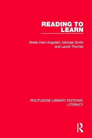 Image du vendeur pour Harri-Augstein, S: Reading to Learn mis en vente par moluna