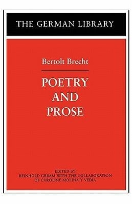 Seller image for POETRY & PROSE BERTOLT BRECHT for sale by moluna
