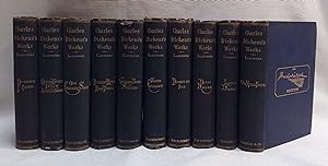 Image du vendeur pour The Posthumous Papers of the Pickwick Club / The Adventures of Oliver Twist, also, Pictures from Italy and American Notes for General Circulation / The Old Curiosity Shop; and Reprinted Pieces / Barnaby Rudge, and Hard Times / Christmas Books, and Sketches by Boz Illustrative of Every-day Life and Every-Day People / The Life and Adventures of Martin Chuzzlewit / Dombey and Son / Bleak House / Little Dorrit / Our Mutual Friend [Charles Dickens's Works 1867-68 "Signature" Edition, 10 Volume lot] mis en vente par Book House in Dinkytown, IOBA