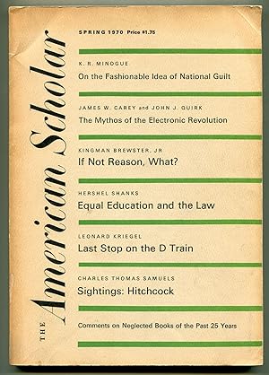 Seller image for The American Scholar - Spring, 1970, Volume 39, Number 2 for sale by Between the Covers-Rare Books, Inc. ABAA