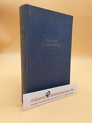 Bild des Verkufers fr Das Buch deutscher Dichtung: Band 3: Von Luther bis Leibniz zum Verkauf von Roland Antiquariat UG haftungsbeschrnkt
