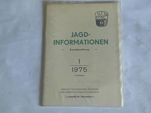 Seller image for Jagd-Information. Rotwildernhrung. Heft 1, 1975 (4. Jahrgang) for sale by Celler Versandantiquariat