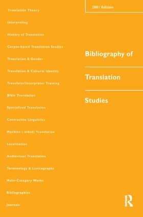 Seller image for Bibliography of Translation Studies: 2001 for sale by moluna