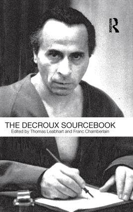 Bild des Verkufers fr The Decroux Sourcebook zum Verkauf von moluna