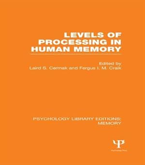 Seller image for Levels of Processing in Human Memory (PLE: Memory) for sale by moluna