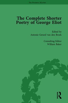 Image du vendeur pour The Complete Shorter Poetry of George Eliot Vol 1 mis en vente par moluna