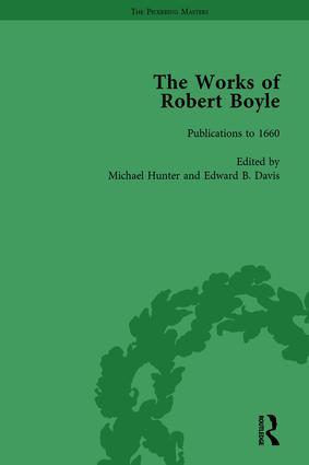 Seller image for The Works of Robert Boyle, Part I Vol 1 for sale by moluna