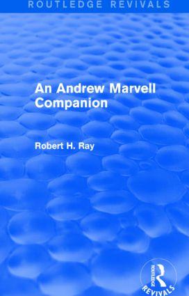 Image du vendeur pour Ray, R: An Andrew Marvell Companion mis en vente par moluna