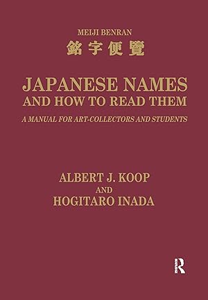 Image du vendeur pour Inada, H: Japanese Names and How to Read Them mis en vente par moluna