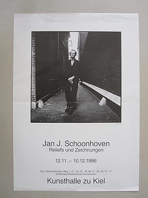 Seller image for Exhibition Poster Jan J. Schoonhoven - Reliefs und Zeichnungen Kunsthalle zu Kiel (Photograph by Lothar Wolleh) for sale by Antiquariaat Paul Nederpel