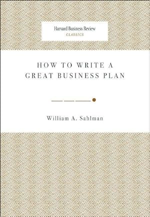 Seller image for How to Write a Great Business Plan for sale by moluna