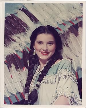 Bild des Verkufers fr Broken Arrow (Original color portrait photograph of Debra Paget from the 1950 film) zum Verkauf von Royal Books, Inc., ABAA