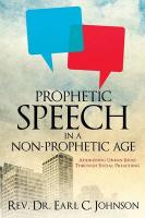 Bild des Verkufers fr Prophetic Speech in a Non-Prophetic Age zum Verkauf von moluna