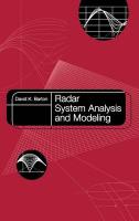 Bild des Verkufers fr Radar System Analysis and Modeling zum Verkauf von moluna