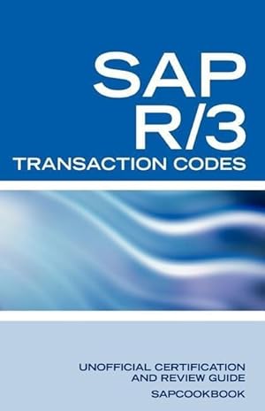 Immagine del venditore per SAP R/3 TRANSACTION CODES venduto da moluna