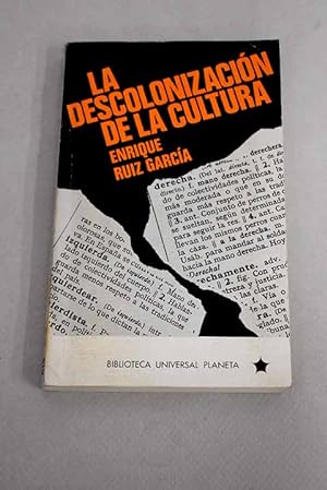 Imagen del vendedor de La descolonización de la cultura a la venta por Alcaná Libros