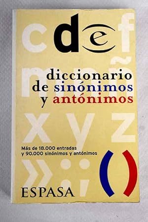 Seller image for Diccionario de sinnimos y antnimos for sale by Alcan Libros