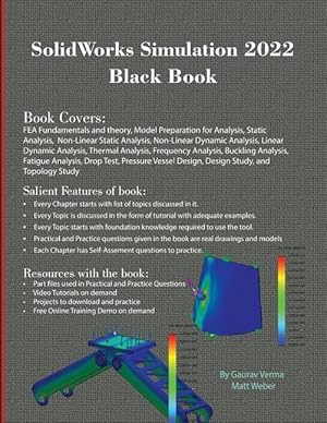 Bild des Verkufers fr SolidWorks Simulation 2022 Black Book zum Verkauf von moluna