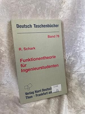 Bild des Verkufers fr Deutsch Taschenbcher, Nr.78, Funktionentheorie fr Ingenieurstudenten zum Verkauf von Antiquariat Jochen Mohr -Books and Mohr-