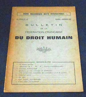 Bulletin de la Fédération Française Du Droit Humain n°44