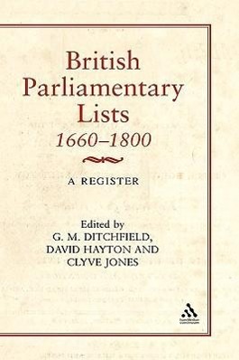 Bild des Verkufers fr British Parliamentary Lists, 1660-1880 zum Verkauf von moluna