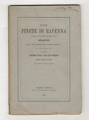 Sulle pinete di Ravenna, proprietà patrimoniale dello Stato. Relazione letta nell'adunanza del Co...