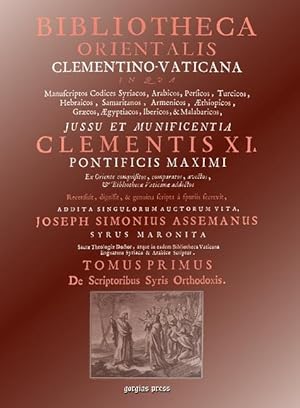 Imagen del vendedor de Bibliotheca Orientalis Clementino-Vaticana (Vol 1) a la venta por moluna