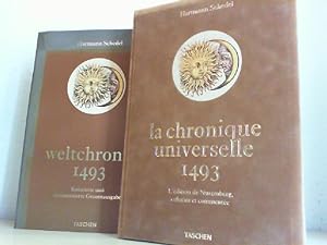 Seller image for Weltchronik. La chronique universelle de nuremberg. L'edition de 1493, coloriee et commentee. for sale by Antiquariat im Schloss