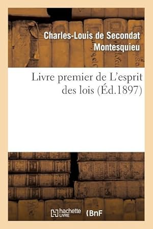 Image du vendeur pour Livre Premier de l\ Esprit Des Lois mis en vente par moluna