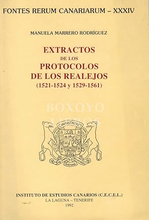 Immagine del venditore per Extractos de los protocolos de Los Realejos (1521-1524 y 1529-1561) venduto da Boxoyo Libros S.L.