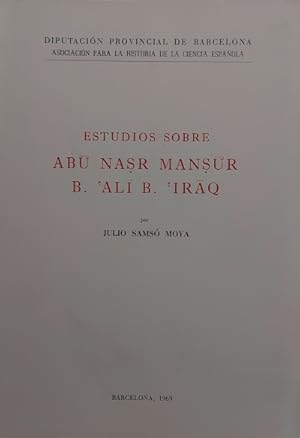 Imagen del vendedor de Estudios sobre Abu Nasr Mansur D. Al B. Iraq a la venta por Librera Reencuentro