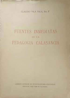 Imagen del vendedor de Fuentes inmediatas de la Pedagoga Calasancia. Prefacio de Agustn Turiel a la venta por Librera Reencuentro