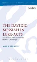 Bild des Verkufers fr The Davidic Messiah in Luke-Acts zum Verkauf von moluna