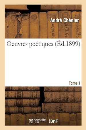 Image du vendeur pour Oeuvres Poetiques. Tome 1 mis en vente par moluna