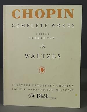 Immagine del venditore per complete works. IX Waltzes for piano. Frederic Chopin venduto da EL DESVAN ANTIGEDADES