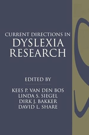 Seller image for Current Directions in Dyslexia Research for sale by moluna