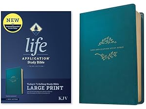 Bild des Verkufers fr KJV Life Application Study Bible, Third Edition, Large Print (Red Letter, Leatherlike, Teal Blue) zum Verkauf von moluna