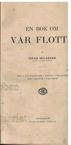 Bild des Verkufers fr En bok om vr flotta. zum Verkauf von Dobben-Antiquariat Dr. Volker Wendt