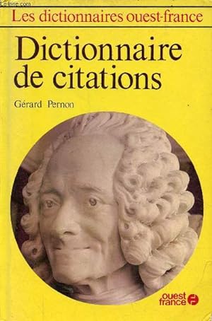 Bild des Verkufers fr Dictionnaire de citations. zum Verkauf von Le-Livre