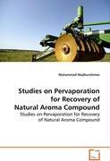 Image du vendeur pour Studies on Pervaporation for Recovery of Natural Aroma Compound mis en vente par moluna