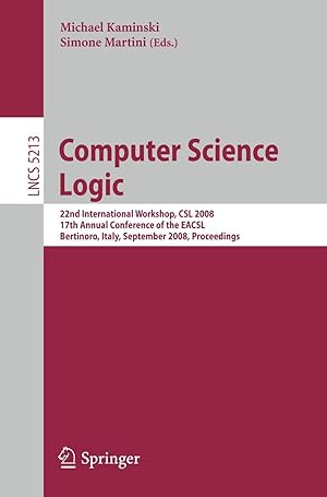 Bild des Verkufers fr Computer Science Logic zum Verkauf von moluna