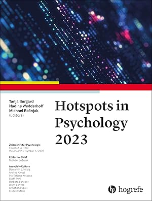 Seller image for Hotspots in Psychology 2023 for sale by moluna