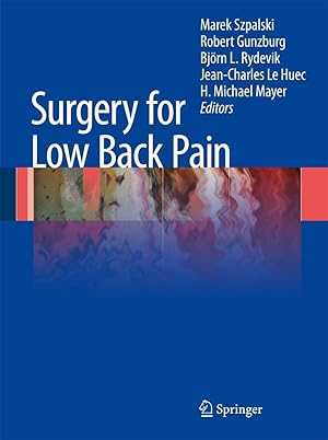 Seller image for Surgery for Low Back Pain for sale by moluna