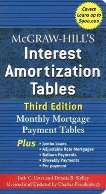 Seller image for McGraw-Hill\ s Interest Amortization Tables, Third Edition for sale by moluna
