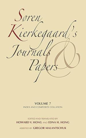 Immagine del venditore per Soren Kierkegaard\ s Journals and Papers, Volume 7 venduto da moluna