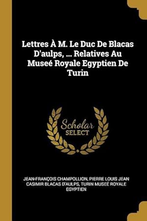 Seller image for Lettres  M. Le Duc De Blacas D\ aulps, . Relatives Au Muse Royale Egyptien De Turin for sale by moluna