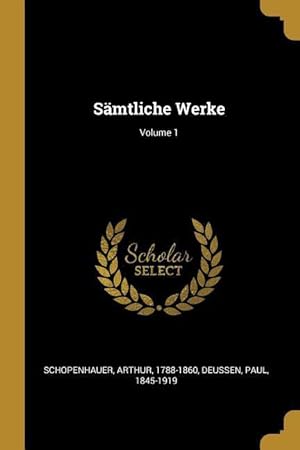 Seller image for Saemtliche Werke Volume 1 for sale by moluna