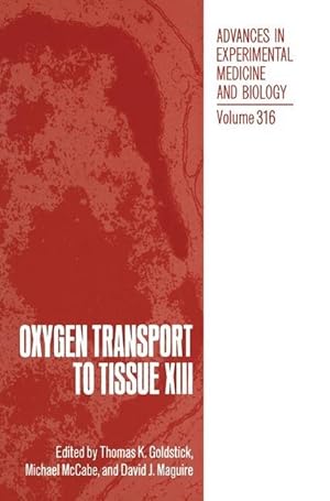 Image du vendeur pour Oxygen Transport to Tissue XIII mis en vente par moluna