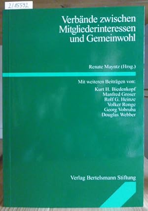 Seller image for Verbnde zwischen Mitgliederinteressen und Gemeinwohl. for sale by Versandantiquariat Trffelschwein