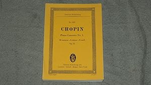 Seller image for Frederic Chopin:Piano Concerto No. 1 in E Minor, Op. 11: Edition Eulenburg No. 1215. for sale by Versandantiquariat Ingo Lutter